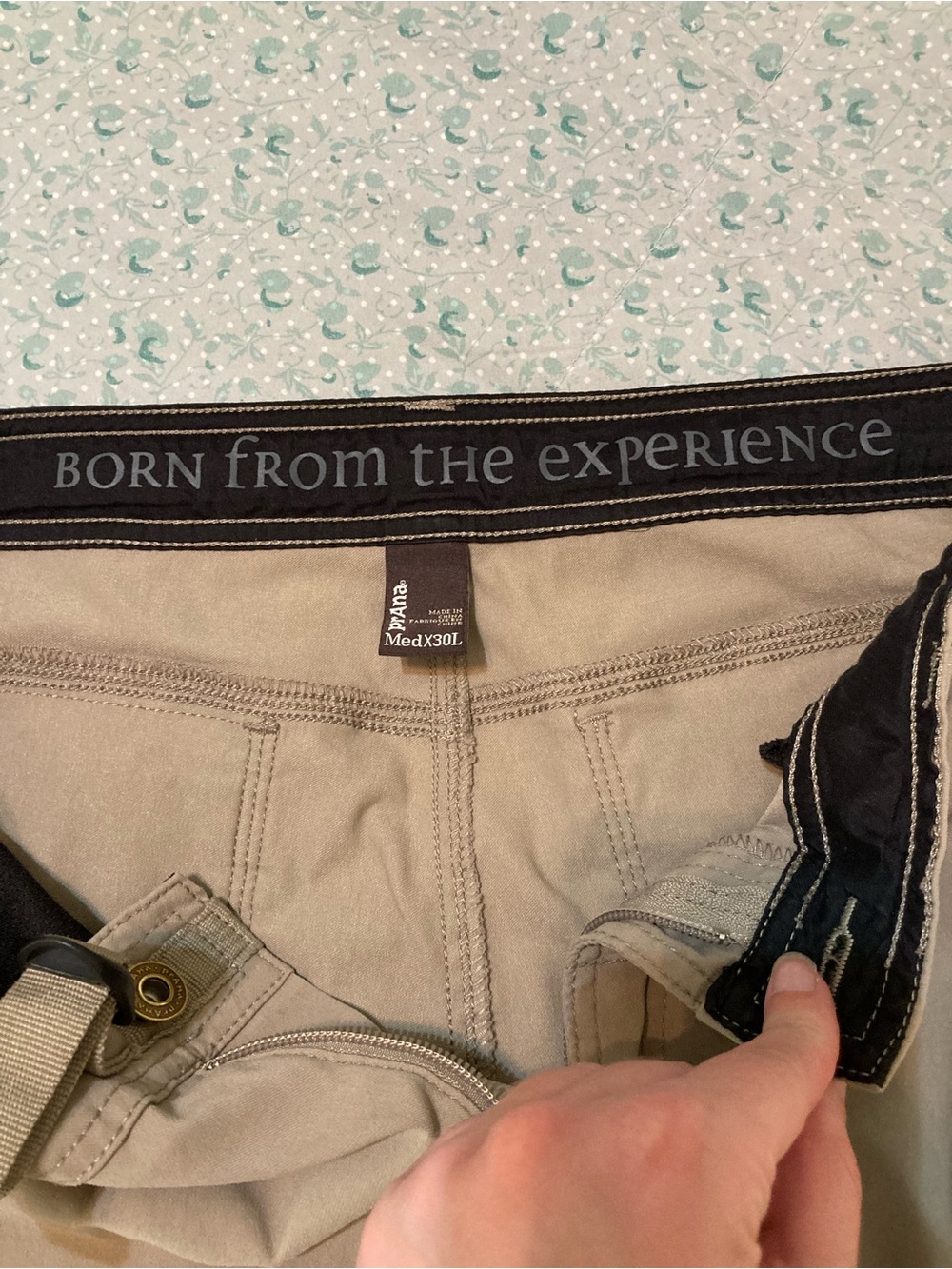 Prana Men's Stretch Zion Hiking Pant Medium x 30 Length Khaki / Tan - Picture 6 of 6